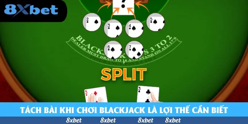 Tách bài khi chơi Blackjack là lợi thế cần biết